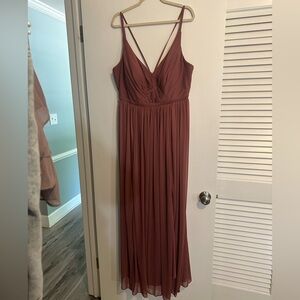 Azazie Janice Desert Rose NWT